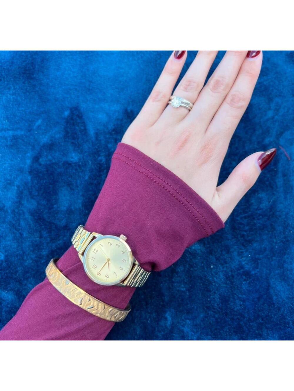 Vintage Gold Watch & Bangle